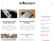 Tablet Screenshot of blindkidsart.org